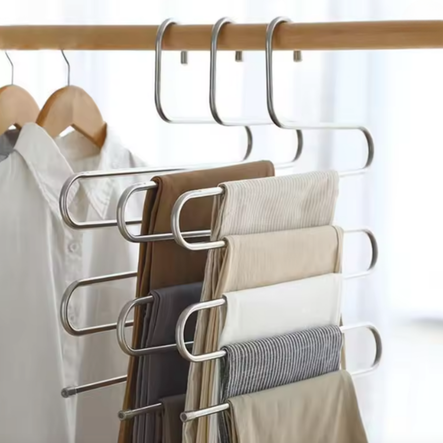 Cintres à Pantalons Multi-Niveaux